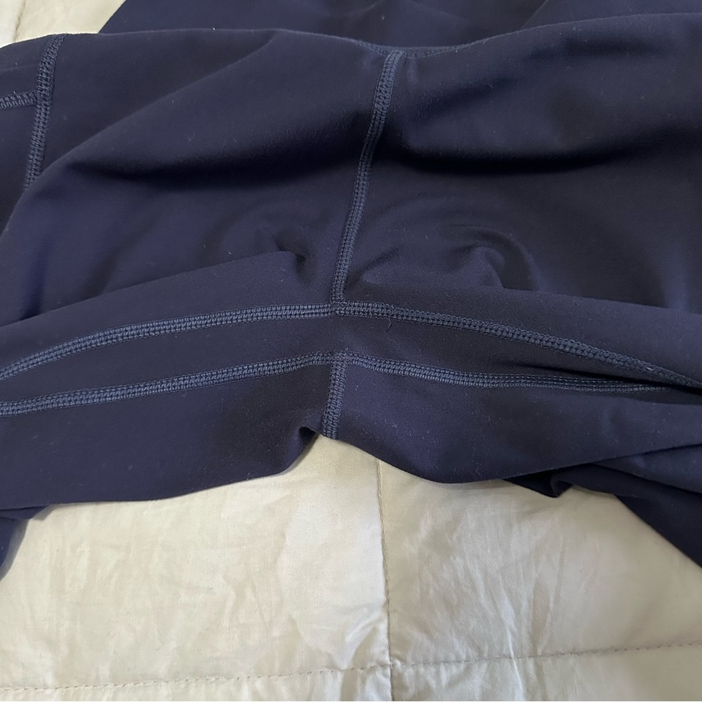 ColorfulKoala Essential Crop Legging with Pockets 21” Inseam Navy Blue Small - Picture 7 of 8